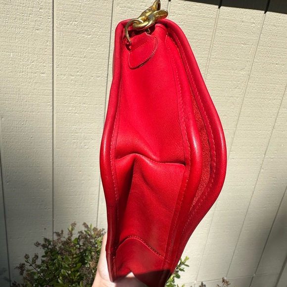 Vintage Coach Bag NYC Convertible Clutch 9635 red - Picture 4 of 15